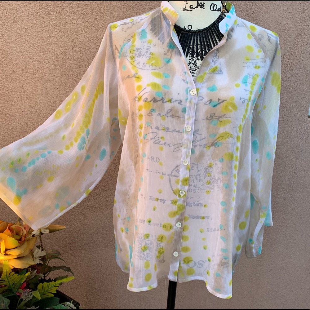 W118 by Walter Baker Kenya printed shirt blouse
